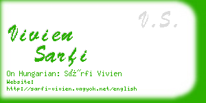 vivien sarfi business card